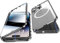 Jonwelsy Hülle für iPhone 14 Pro Max, 360 Grad Beidseitig Schutz Kompatibel mit Magsafe Magnetische Adsorption Metallrahmen Case Vorne Glas Hinten Frosted PC Cover Handyhülle für 14 Pro Max (Schwarz)