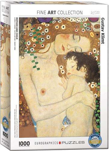 empireposter 1000 Teile Puzzle - Puzzle - Gustav Klimt - Mutter und Kind + Deluxe 3er Set Puzzle Zubehör