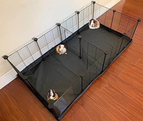 Extra großer Meerschweinchen-Lebensraum für Zwergkaninchen, Hof, Hamster, Schildkröte, Tiere, Käfig, Trennwand mit Tür, Mäuse, Hase, Igelgehege mit wasserdichter Unterseite