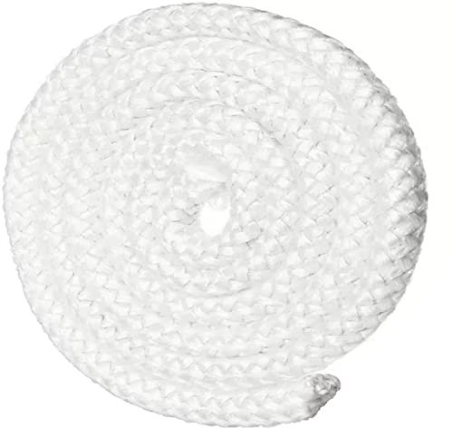 Corda in fibra di vetro, resistente al calore, per stufa, resistente al calore, morbida, per porta della stufa, in fibra di vetro, diametro 6 mm, lunghezza 2 m