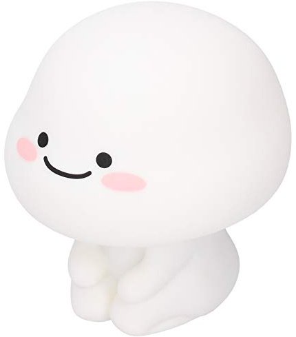 Zerodis Touch-Nachtlicht, USB-Aufladbar, Dimmbare LED-Tischlampe mit 1200mAh Akku, Silikon-Schlafzimmerlampe, Gelbes Licht