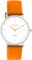 Oozoo Vintage Herren Uhr - Orange Armbanduhr Herren mit 18mm Lederarmband - Analoge Herren Armbanduhr in rund - auch als Damen Uhr passend - C20283