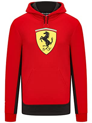 PUMA Herren Scuderia Ferrari Big Shield Hoodie MRosso Corsa Red