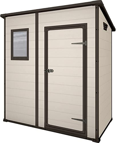 Casetta Ricovero Attrezzi Manor Pent Effetto Legno Beige cm 183x111x200H