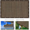 Voile d'ombrage rectangulaire 3 x 7 m Respirante Anti 95% UV Contre clôture De Protection avec Le Kit de Fixation pour Jardin Extérieur Terrass, ‎Marron A