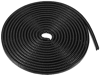 X AUTOHAUX Car Door Edge Guard, 16.4ft U Shape Rubber Trim Universal Black