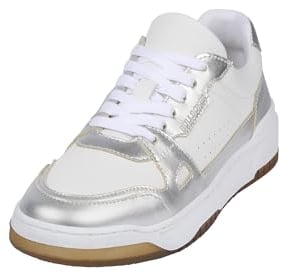 BULLBOXER Women Sneaker Low 443001E5L_ White-Silver 39