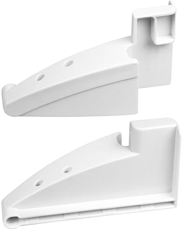 SPARES2GO Left + Right Door Shelf Support Brackets compatible with Liebherr Fridge Freezers