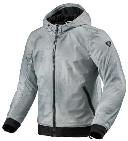 REV'IT! Revit Saros WB Motorrad Textiljacke, hellgrau/dunkelgrau/schwarz, M
