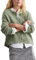 Marc O'Polo Denim Damen Cardigan Strickjacke aus Woll-Mix, Grün (Medium Green Melange 01), S