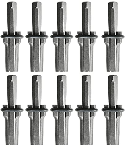 10 Set 5/8 Zoll Steinspalter Steckkeile Federscheiben Beton Felsen Stein Splitter Beton Marmor Stein Trennstein Spaltkeile 5/8 Steinspaltwerkzeuge Federkeile