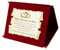 Genérico Placa de Aniversario de Boda | Tarjeta Regalo Personalizada con Forma de Pergamino y Estuche de Terciopelo | Homenaje Boda de oro, plata, Rubí, Diamante