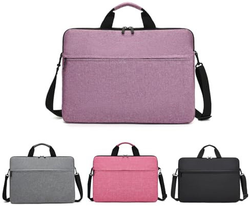 Borsa per computer portatile da 13-14-15 pollici, borsa per laptop in tessuto resistente e idrorepellente, Viola, 13 inch Purple