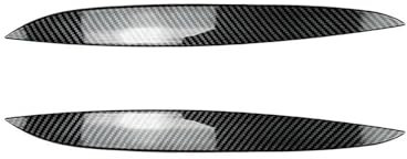 Scheinwerfer Augenbraue Für V&W Für Golf 4 Mk4 R32 TDI TSI FSI 2 Stück Autoscheinwerfer Augenbrauen Augenlider Abdeckung Trim Auffälliger Aufkleber(Carbon Look)