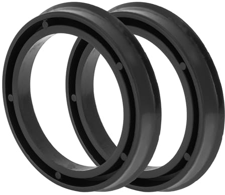 Hihaha Autofelgen-Naben-Zentrierringe Stoßdämpfend 2 Stück Polycarbonat | OD 74.1 Mm, ID 57.1 Mm, Dicke 10 Mm, Direkter Ersatz, Für Flanschzentrierte Umwandlung, Hitze Beständig