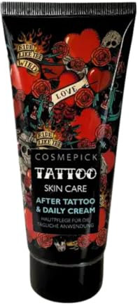 CosmePick Tattoo Pflegecreme – After Tattoo & Daily Cream – Tattoo Creme für tägliche Anwendung, feuchtigkeitsspendend & regenerierend – 80ml (1)