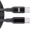 KHZen Cable Carga USB C 100W C Tipo C A Tipo C 1M Cable Carga Rápida Trenzada para Teléfono 15 16 Y Más Gadgets