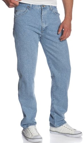 Wrangler Men's Rugged Wear Classic Fit Jean, Rough Wash Indigo Denim, 36x36