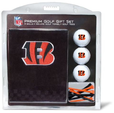 Team Golf NFL Geschenkset: Besticktes Handtuch, 3 Golfbälle und 14 Tees, dreifach gefaltetes Baumwollhandtuch, 40,6 x 55,9 cm