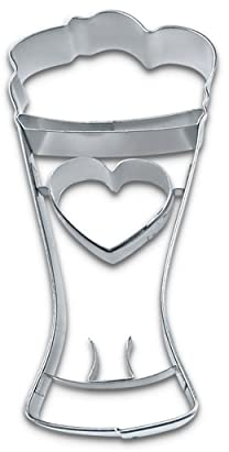 Städter Präge-Ausstecher Weizenbierglas 8 cm Edelstahl, Silber, 8.5 cm