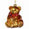 Sikora BS212 Bär mit Kind Christbaumschmuck Glas Figur Weihnachtsbaum Anhänger