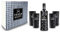 Three Sixty Set/Geschenkset - Three Sixty Black Vodka 1L (42% Vol) + 4x Black Gläser eckig