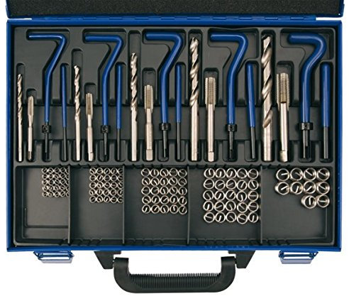 SW-Stahl 84015L Gewindereparatursatz M5-M12, 130teilig in Metallkassette