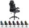 BraZen Puma PC Gaming Chair for Adults Ergonomic Office Computer Chairs Gaming for Adults Video Games Seat Ergonomic Office Computer Video Games Seat Black Grey