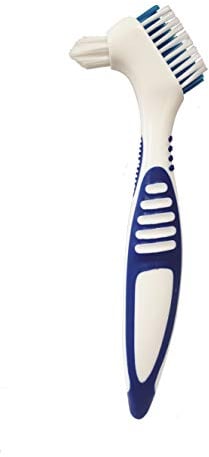 1 Stück Zahnersatzbürsten Doppelborsten Kopf Zahnbürste Set Tragbare Ergonomische Zahnbürste Mehrschichtige Borsten Falsche Zähne Bürste für Zahnpflege