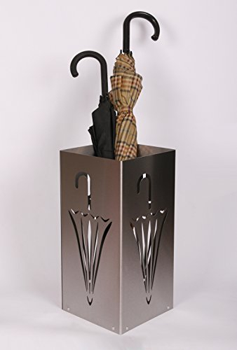 Schirmständer Design Umbrella closed 23x23 cm Edelstahl matt Marke Szagato Made in Germany (Regenschirmständer Sonnenschirmständer für große Schirme Schirmständer Balkon Sonnenschirm Regenschirm)