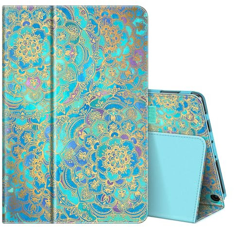FINTIE Folio Case for All-New Amazon Fire HD 10 and 10 Plus Tablet (13th/11th Generation, 2023/2021 Release) 10.1 - Slim Fit Standing Cover with Auto Sleep/Wake, Shades of Blue