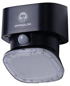 OPASOLAR **VERGLEICHSSIEGER 2022 Schwarz 2000LM Solarbetriebene Wandlampen für den Außen, drahtloser PIR-Bewegungsmelder mit 120 Weitwinkel,Beleuchtung für Haustür, Garten, Hof, Garage, Balkon