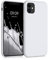 kwmobile Hülle kompatibel mit Apple iPhone 11 Hülle - gummierte TPU Silikon Handyhülle - Schutzhülle für kabelloses Laden - Case in Weiß matt