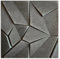 Eurodeco 3D Wandpaneele - 3D Wandverkleidung Paneele - Dekoren Deckenpaneele - Wanddeko Platten - Wandtattoos aus Polystyrol XPS Styropor - 50 x 50 cm, 3 mm Stärke, Merkur Betonoptik, 24 Stück (6m²)