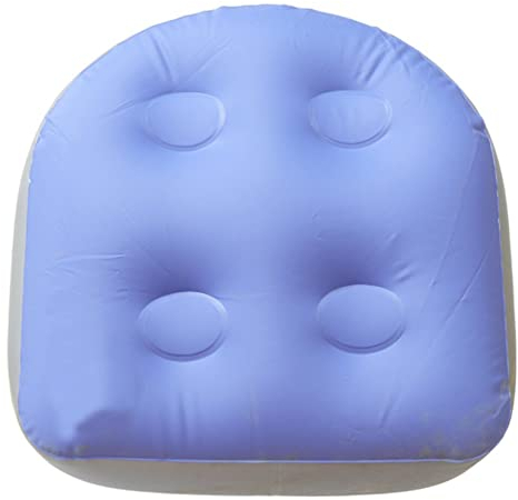 Ksmate Spa Massage Kissen aufblasbares Whirlpool Kissen,aufblasbares Badewanne-Massagekissen, Entspannungsmassagematte mit Saugnäpfen für Spas, Whirlpools (Blau)
