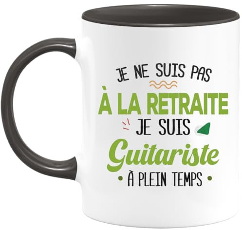 quotedazur - Mug Je Ne Suis Pas A La Retraite Je Suis Guitariste