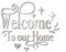 Welcome to Our Home Wall Decor Sticker, Home Acrylic 3D Mirror Wall Decal, Removable Art Letter Sign, Wall Door Quote Decoration DIY for Living Room Bedroom Sofa TV Background (Silver)