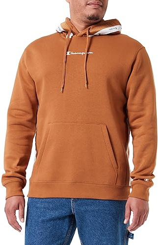 Champion Legacy American Tape-Powerblend Fleece Sweatshirt mit Kapuze für Herren, Marrone Chiaro, S