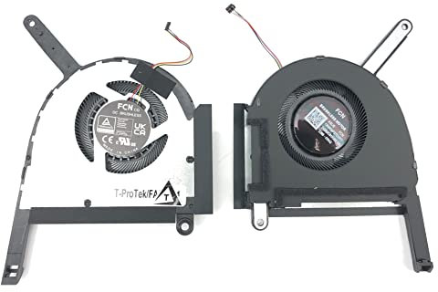 T-ProTek Ventilador de refrigeración de CPU compatible con Asus TUF Gaming F15 FX507ZE