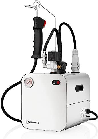 Reliable 5100CD Dental Steam Cleaner, 2.2L Stainless Steel Boiler, 3.5 Bar Operating Pressure, 1000W External Long-Life Heating Element, Eco Mode Saves Up To 33% of Energy, 1.9L Nominal Water Capacity