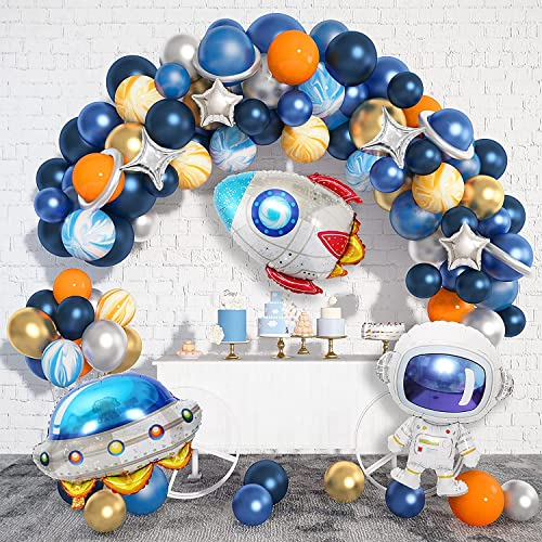 112pezzi Palloncini Astronauta Decorazioniper Kit Ghirlanda Feste Compleanno Tema Spazio Esterno Palloncini Razzo Bambini Ragazzi Ragazze Tema Spaziale Feste Compleanno Decorazioni Festa Del Bambino
