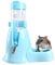 Norhogo Hamsters Water Bottle Automatic Feeder with Stand 80ml ater and Food Dispenser for Small Animals, Guinea Pig, Rat, Rabbit, Dwarf, Gerbil, Chinchilla (Blue)