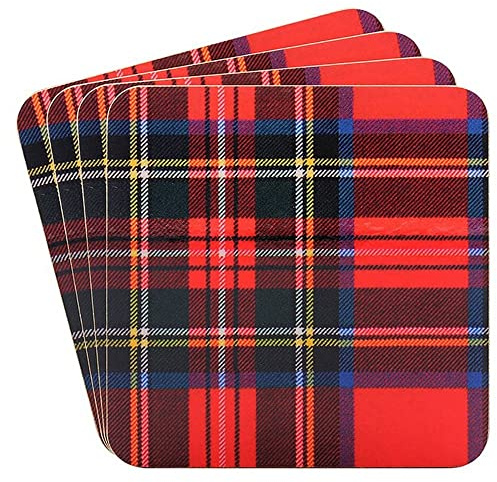 Shudehill Giftware Royal Stewart Tartan Coasters Set Of 4