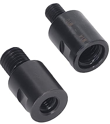 2 Stück Gewindebohrer-Adapter M10 auf M14 und M10 auf M14 Verlängerungsstangen-Konverter Kernbohrer-Aufsteckadapter für Lochöffner-Winkelschleifer