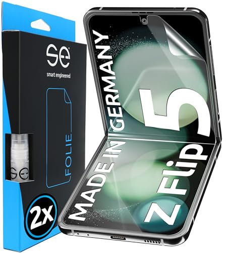smart engineered 3D Pellicola protettiva per schermo per Samsung Galaxy Z Flip 5 [2 pezzi Transparente, Case-friendly, Non Vetro Temperato ma Pellicola Protettiva TPU