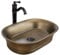 Rea Aufsatzwaschbecken WILMA RUSTIC Badwaschbecken 550 x 380 x 130 mm Keramik (geriebenes Kupfer)