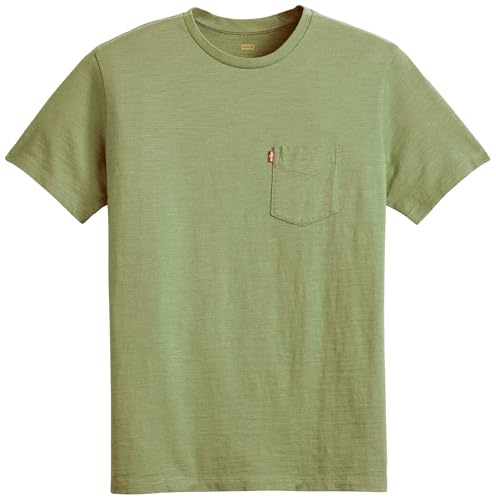 Levi's SS Classic Pocket Tee Moss Olive 0908736, Moss Olive 0908736, XL