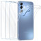 FLLAO Cover Compatibile con Samsung Galaxy A15 5G /4G con 3 Pellicola Vetro Temperato, Custodia Trasparente Ultra Sottile Silicone TPU Morbido Case Protettivo Trasparente