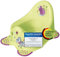 KiNDERWELT Pot de qualité supérieure pour enfants et bébés, design hippopotame, vert, pot pour les tout-petits à partir de 18 mois, dossier haut, antidérapant et sans BPA