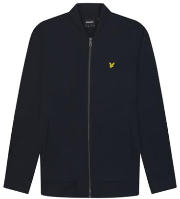 Lyle & Scott Leichte Jacke Herren - Bomberjacke aus 100% Baumwolle - Vintage Blouson mit Stehkragen - lässige Übergangsjacke für Männer, blau, M